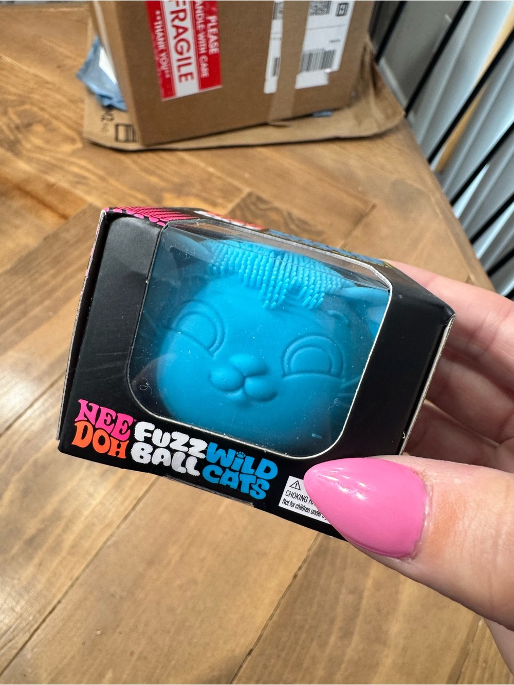 Fuzz Wild Ball Cats Sensory Toy - Blue
